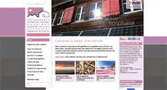 Desktop Screenshot of cabanes-suisses.ch